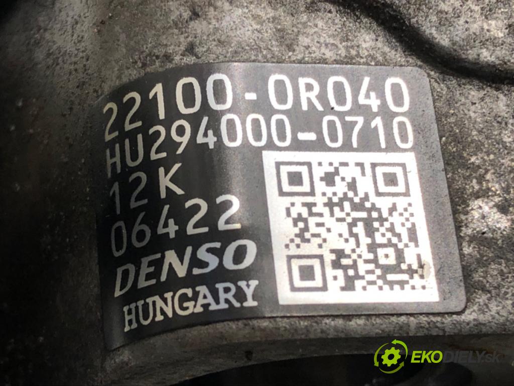 TOYOTA AVENSIS Kombi (_T27_) 2009 - 2018    2.0 D-4D (ADT270_) 93 kW [126 KM] olej napędowy 2009 - 2018  Pumpa vstrekovacia 22100-0R040 (Vstrekovacie čerpadlá)