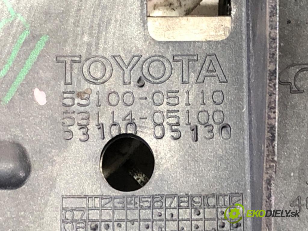 TOYOTA AVENSIS Kombi (_T27_) 2009 - 2018    2.0 D-4D (ADT270_) 93 kW [126 KM] olej napędowy 2009 - 2018  mřížka maska 53100-05110 (Mřížky (masky) chladičů)