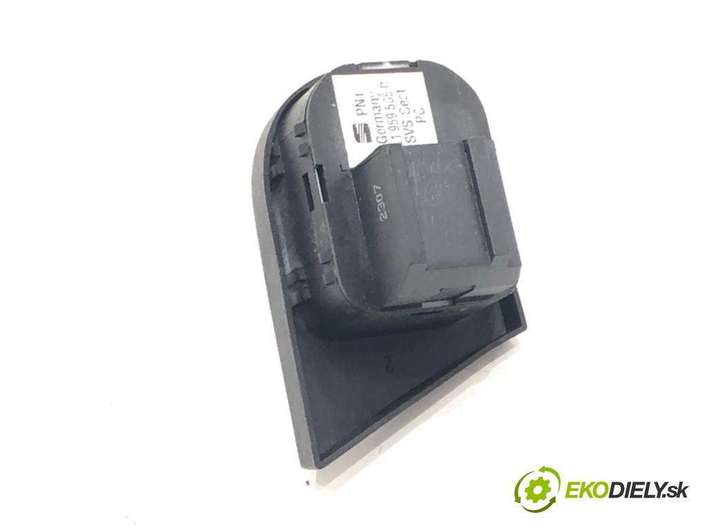 SEAT IBIZA III (6L1) 2002 - 2009    1.4 16V 63 kW [86 KM] benzyna 2006 - 2009  Prepínač nastavenia spätných zrkadiel 6L1959565D (Prepínače, spínače, tlačidlá a ovládače kúrenia)