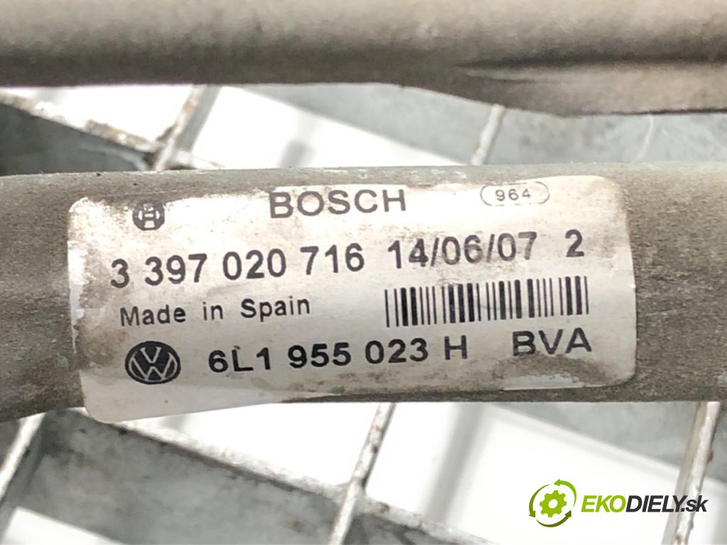 SEAT IBIZA III (6L1) 2002 - 2009    1.4 16V 63 kW [86 KM] benzyna 2006 - 2009  Mechanizmus stieračov predný 6L1955023H (Motorčeky stieračov predné)