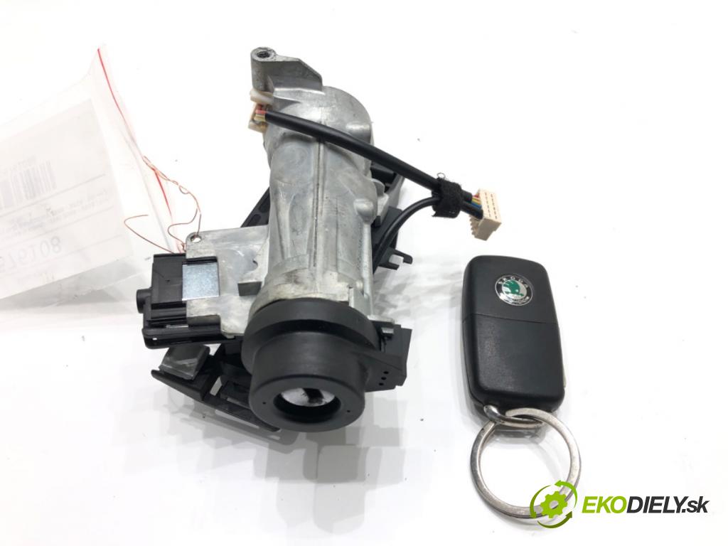 SKODA SUPERB II Kombi (3T5) 2009 - 2015    2.0 TDI 125 kW [170 KM] olej napędowy 2009 - 2015  spinačka 1K0905851B (Spínacie skrinky a kľúče)