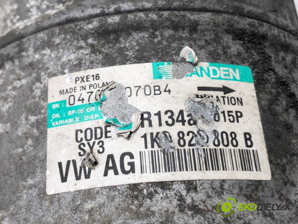 SKODA SUPERB II Kombi (3T5) 2009 - 2015    2.0 TDI 125 kW [170 KM] olej napędowy 2009 - 2015  Kompresor klimatizácie 1K0820808B (Kompresory klimatizácie)