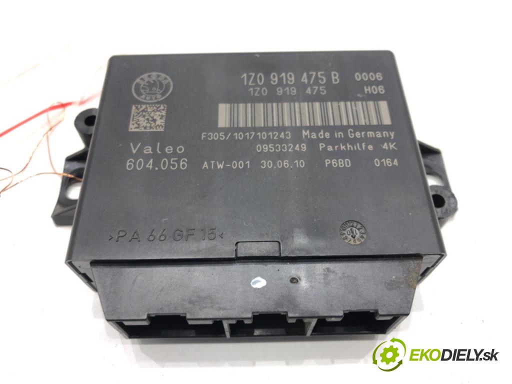 SKODA SUPERB II Kombi (3T5) 2009 - 2015    2.0 TDI 125 kW [170 KM] olej napędowy 2009 - 2015  Modul PDC 1Z0919475B (Ostatné)