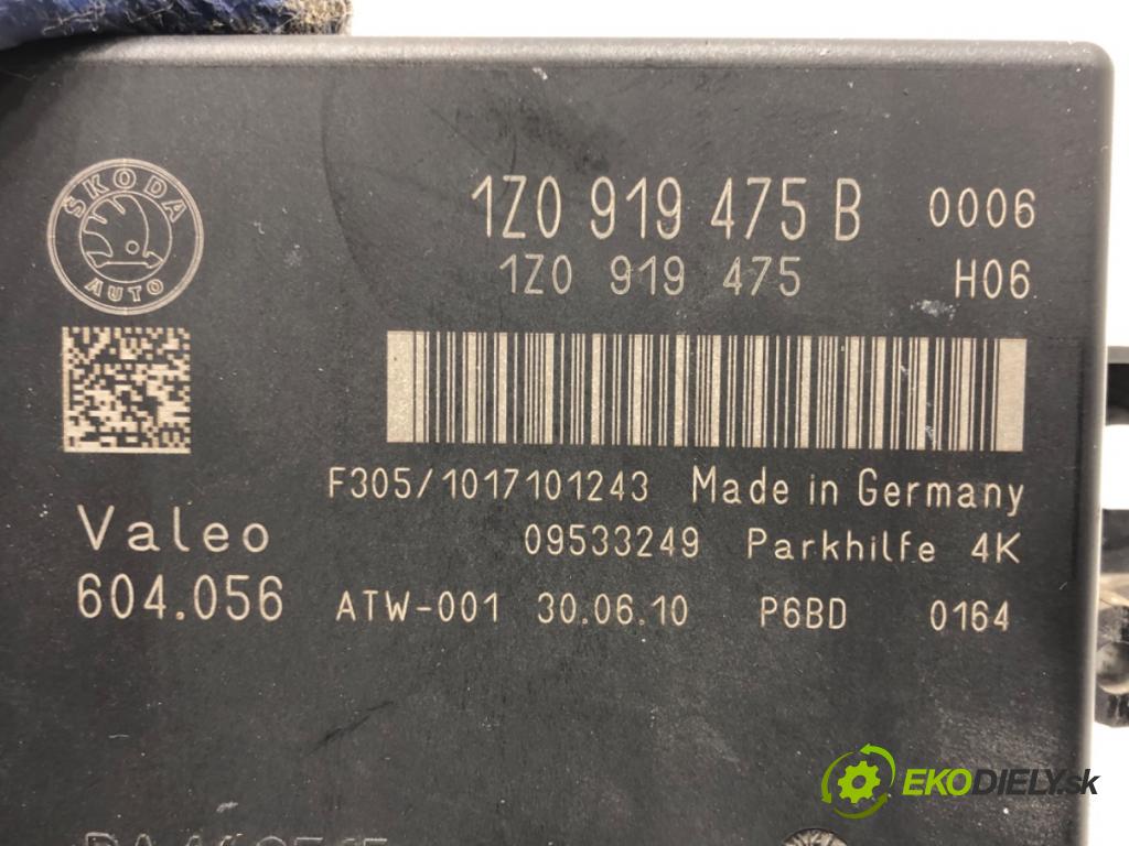 SKODA SUPERB II Kombi (3T5) 2009 - 2015    2.0 TDI 125 kW [170 KM] olej napędowy 2009 - 2015  Modul PDC 1Z0919475B (Ostatné)