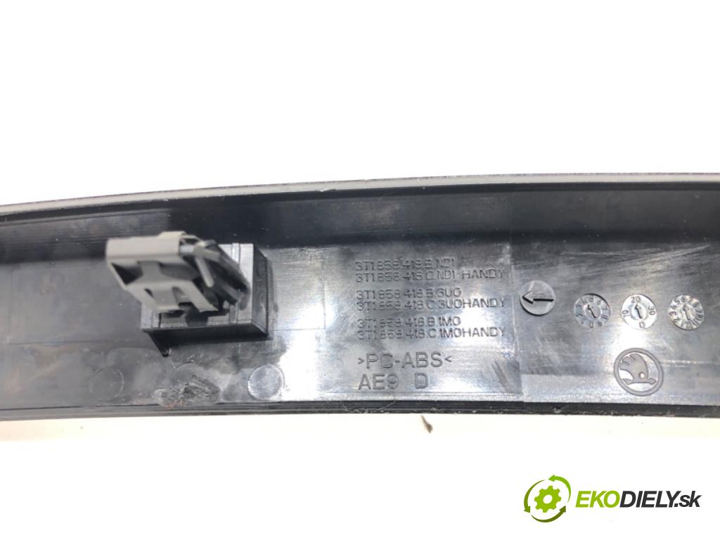 SKODA SUPERB II Kombi (3T5) 2009 - 2015    2.0 TDI 125 kW [170 KM] olej napędowy 2009 - 2015  lišty kryt 3T1858417A 3T1858415A (Lišty)