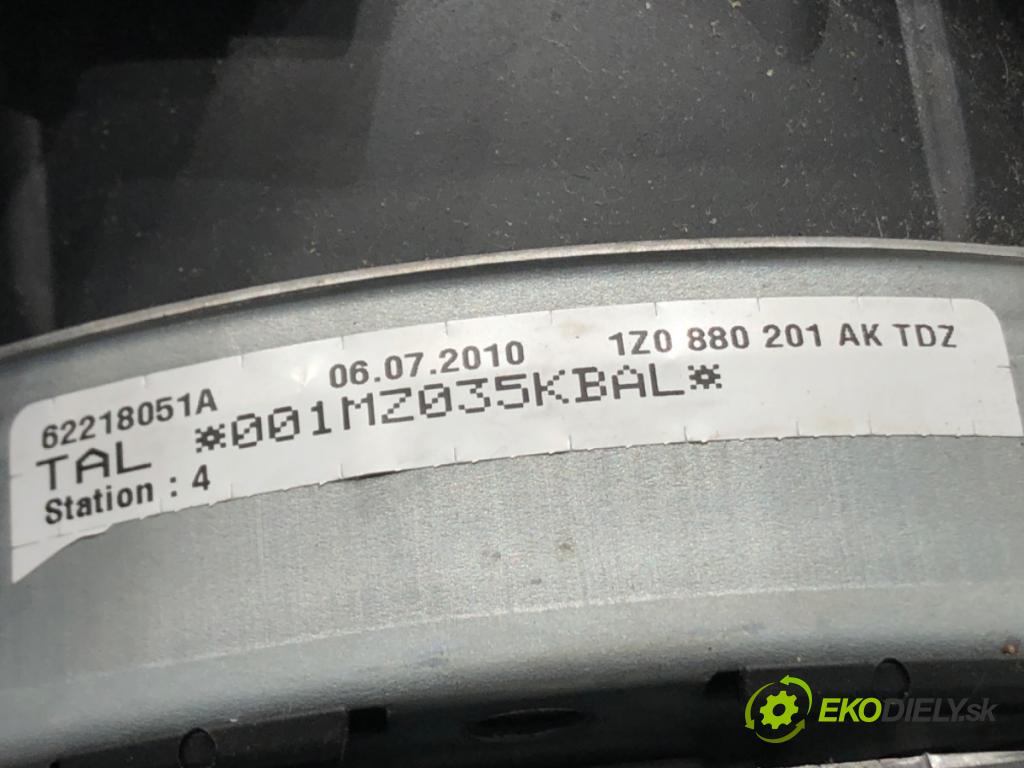 SKODA SUPERB II Kombi (3T5) 2009 - 2015    2.0 TDI 125 kW [170 KM] olej napędowy 2009 - 2015  AirBag volantu 1Z0880201AK (Airbagy)