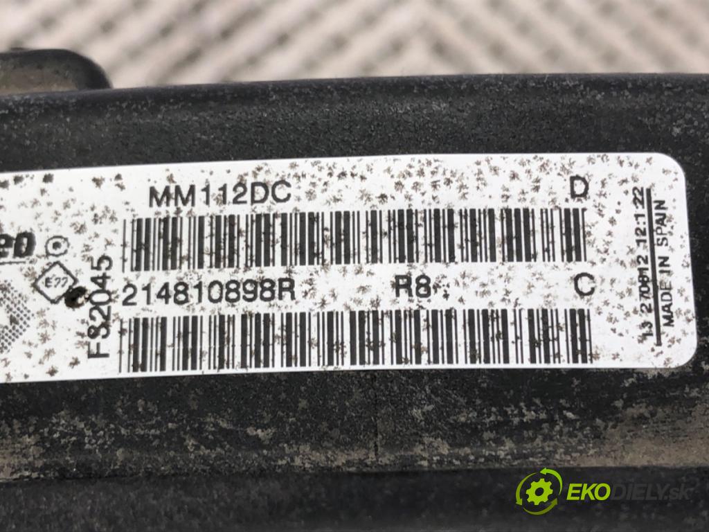 RENAULT MEGANE III Grandtour (KZ0/1) 2008 - 2022    1.6 dCi (KZ00, KZ12, KZ13) 96 kW [130 KM] olej napędowy 2011 - 2022  ventilátor chladiče 214810898R (Ventilátory)