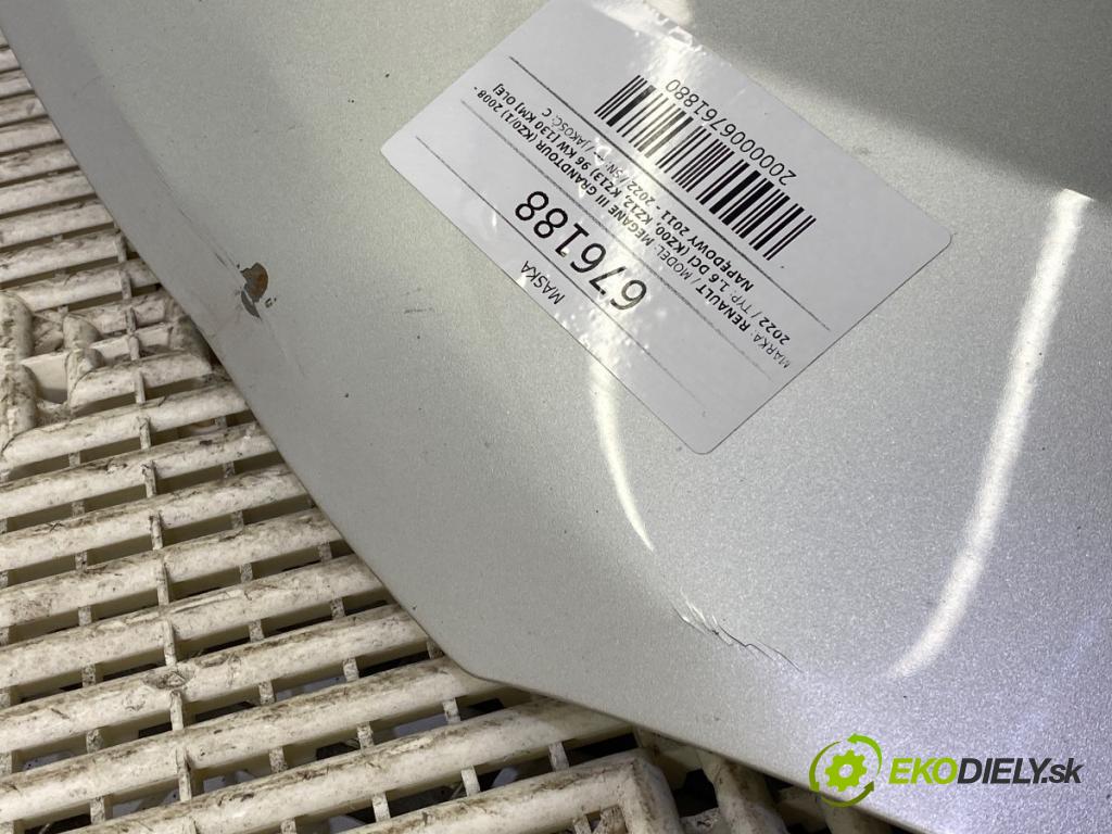 RENAULT MEGANE III Grandtour (KZ0/1) 2008 - 2022    1.6 dCi (KZ00, KZ12, KZ13) 96 kW [130 KM] olej napędowy 2011 - 2022  kapota  (Kapoty)