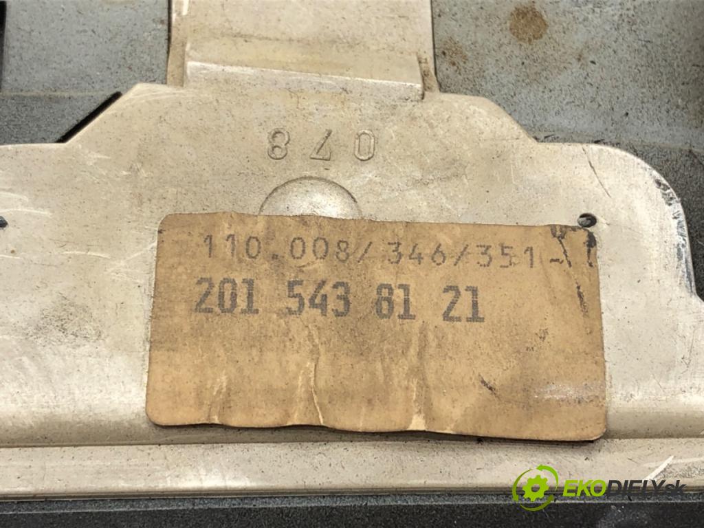 MERCEDES-BENZ 190 (W201) 1982 - 1993    E 2.0 (201.024) 83 kW [113 KM] benzyna 1985 - 1986  Prístrojovka 2015438121 (Prístrojové dosky, displeje)