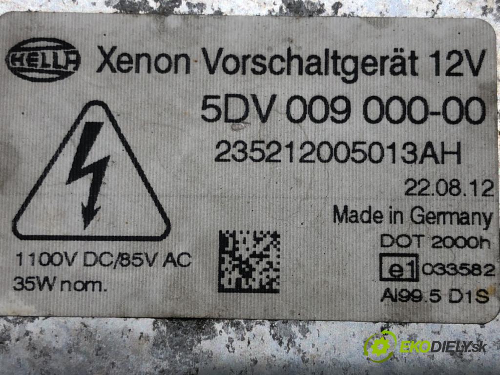 SKODA SUPERB II Kombi (3T5) 2009 - 2015    2.0 TDI 125 kW [170 KM] olej napędowy 2009 - 2015  Menič XENON 5DV009000 (Riadiace jednotky xenónu)