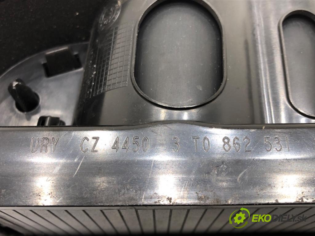 SKODA SUPERB II Kombi (3T5) 2009 - 2015    2.0 TDI 125 kW [170 KM] olej napędowy 2009 - 2015  Priehradka, kastlík TUNEL: 3T0862531