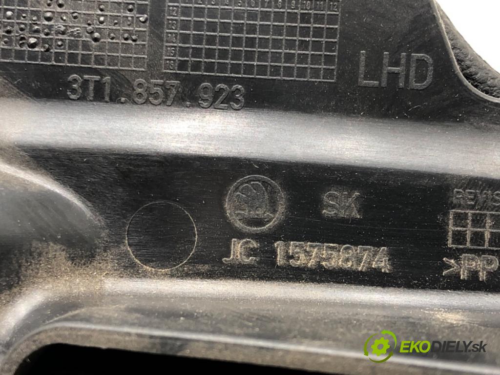 SKODA SUPERB II Kombi (3T5) 2009 - 2015    2.0 TDI 125 kW [170 KM] olej napędowy 2009 - 2015  Priehradka, kastlík volantu 3T1857921