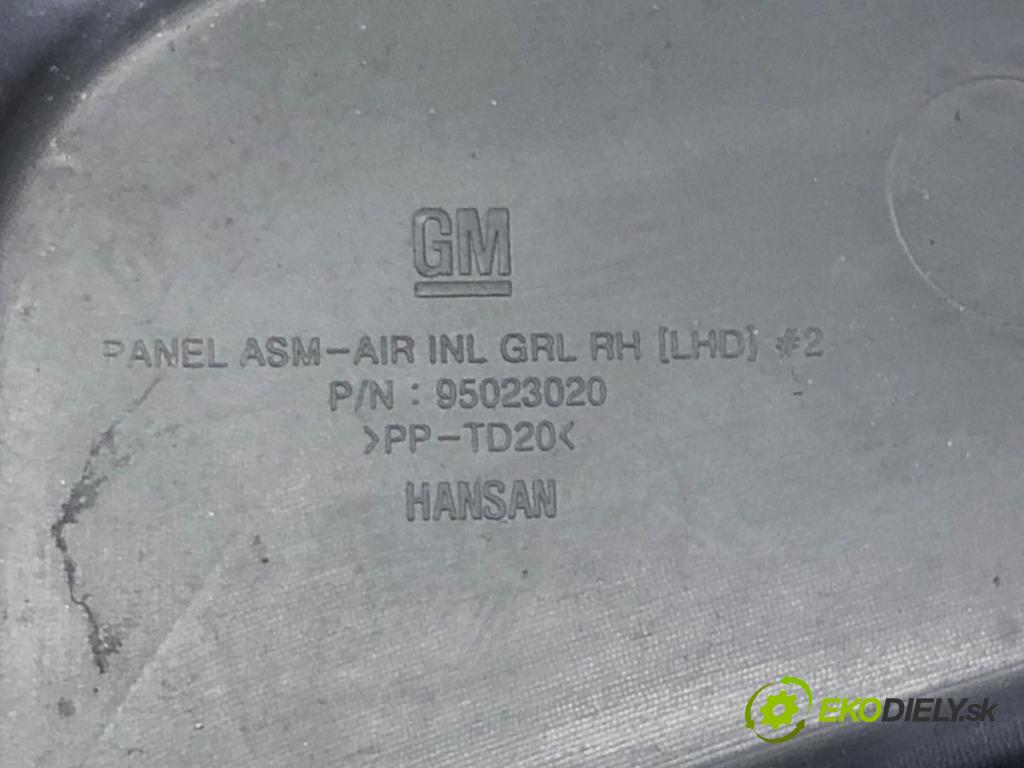 CHEVROLET CRUZE (J300) 2009 - 2022    2.0 CDI 120 kW [163 KM] olej napędowy 2010 - 2022  Torpédo, plast pod čelné okno 95023020 95028616 (Torpéda)