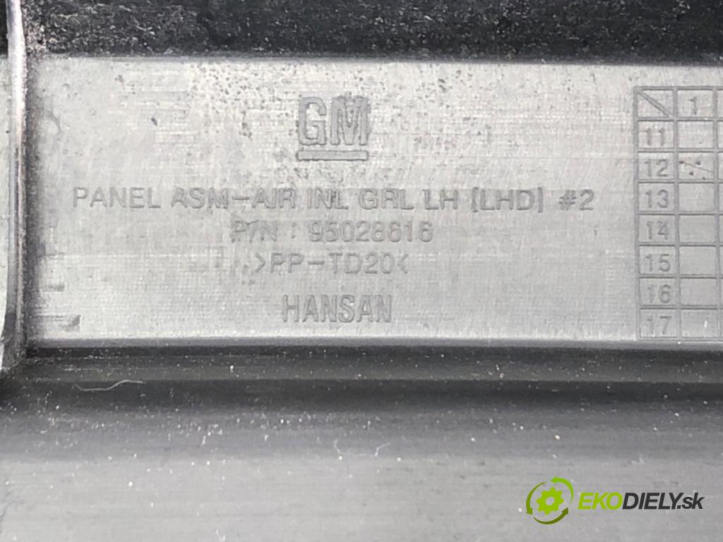 CHEVROLET CRUZE (J300) 2009 - 2022    2.0 CDI 120 kW [163 KM] olej napędowy 2010 - 2022  Torpédo, plast pod čelné okno 95023020 95028616 (Torpéda)