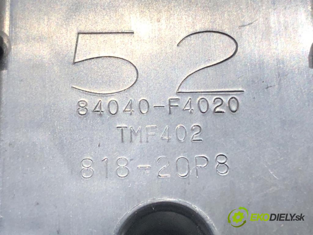 TOYOTA C-HR (_X1_) 2016 - 2022    1.8 Hybrid (ZYX10_, ZYX11_) 90 kW [122 KM] Hybryda silnik benzynowy / elektryczny 2016 - 2022  Prepínač okien 84040-F4020 (Prepínač/spínač/tlačidlo a ovládač kúrenia)
