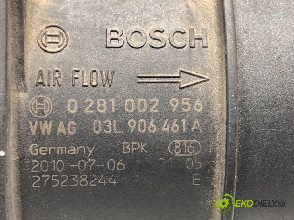 SKODA SUPERB II Kombi (3T5) 2009 - 2015    2.0 TDI 125 kW [170 KM] olej napędowy 2009 - 2015  Váha vzduchu 0281002956 03L906461A (Váhy vzduchu)