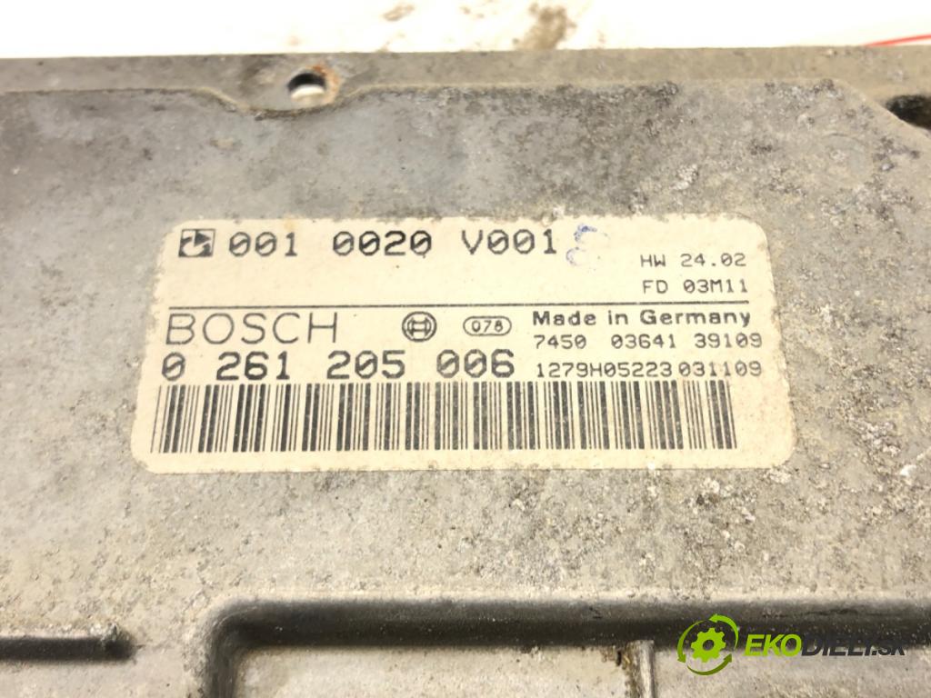 SMART FORTWO coupe (450) 2004 - 2007    0.7 (450.330) 37 kW [50 KM] benzyna 2004 - 2007  riadiaca jednotka Motor 0261205006 (Riadiace jednotky)