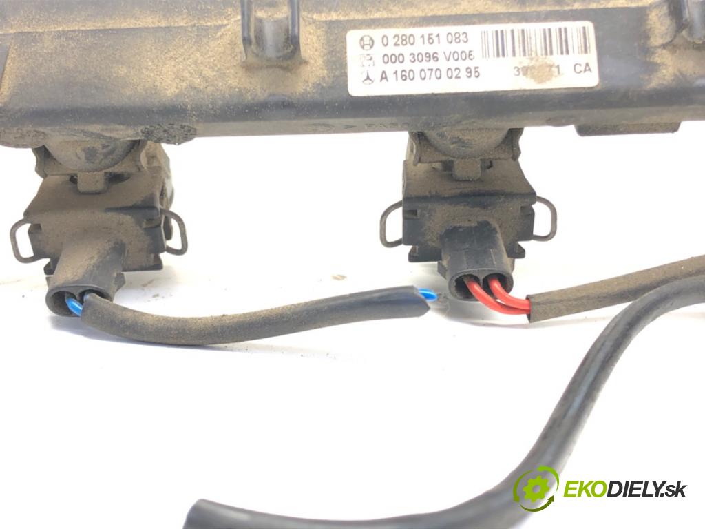 SMART FORTWO coupe (450) 2004 - 2007    0.7 (450.330) 37 kW [50 KM] benzyna 2004 - 2007  Lišta vstrekovacia 0280151083 (Vstrekovacie lišty)