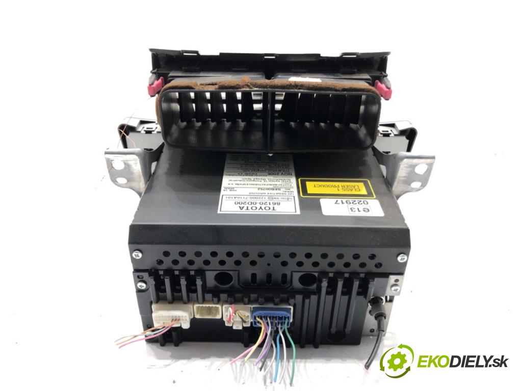 TOYOTA YARIS (_P9_) 2005 - 2014    1.0 VVT-i (KSP90_) 51 kW [69 KM] benzyna 2005 - 2011  RADIO 86120-0D200 (Audio zariadenia)