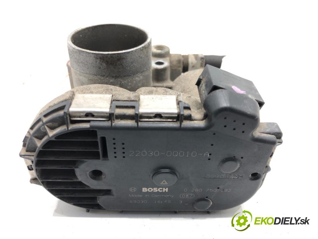 TOYOTA YARIS (_P9_) 2005 - 2014    1.0 VVT-i (KSP90_) 51 kW [69 KM] benzyna 2005 - 2011  Škrtiaca klapka 22030-0Q010-A (Škrtiace klapky)