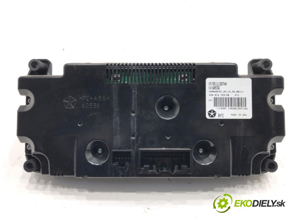 DODGE GRAND CARAVAN 2007 - 2022    3.6 211 kW [287 KM] benzyna 2010 - 2022  Panel ovládania kúrenia 55111367AH (Prepínače, spínače, tlačidlá a ovládače kúrenia)
