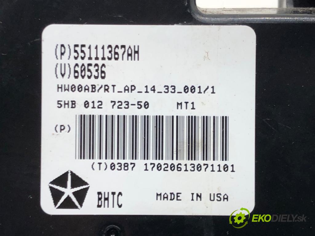 DODGE GRAND CARAVAN 2007 - 2022    3.6 211 kW [287 KM] benzyna 2010 - 2022  Panel ovládania kúrenia 55111367AH (Prepínače, spínače, tlačidlá a ovládače kúrenia)