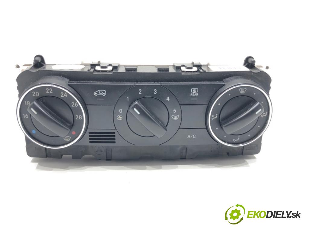 MERCEDES-BENZ KLASA A (W169) 2004 - 2012    A 150 (169.031, 169.331) 70 kW [95 KM] benzyna 2004 - 2012  Panel ovládania kúrenia A1698301985 (Prepínače, spínače, tlačidlá a ovládače kúrenia)