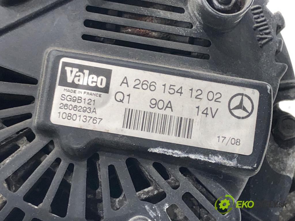 MERCEDES-BENZ KLASA A (W169) 2004 - 2012    A 150 (169.031, 169.331) 70 kW [95 KM] benzyna 2004 - 2012  Alternátor A2661541202 (Alternátory)