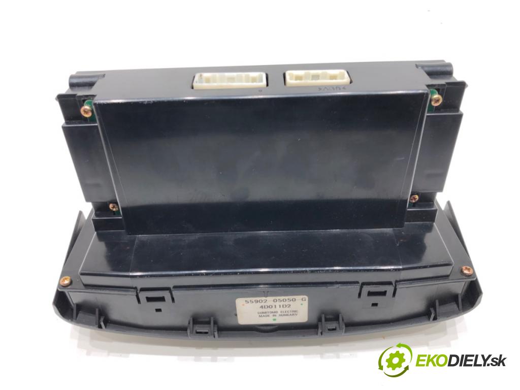 TOYOTA AVENSIS T25 Kombi 2004 85 kW 2.0 D-4D (CDT250_) 1995 Panel ovládania kúrenia 55900-05160 (Prepínacie páčky pod volantom)