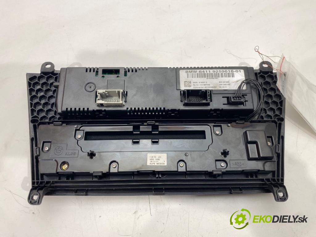 BMW X3 (F25) 2010 - 2017    xDrive 20 d 135 kW [184 KM] olej napędowy 2010 - 2014  Panel ovládania kúrenia 9259616 (Prepínače, spínače, tlačidlá a ovládače kúrenia)