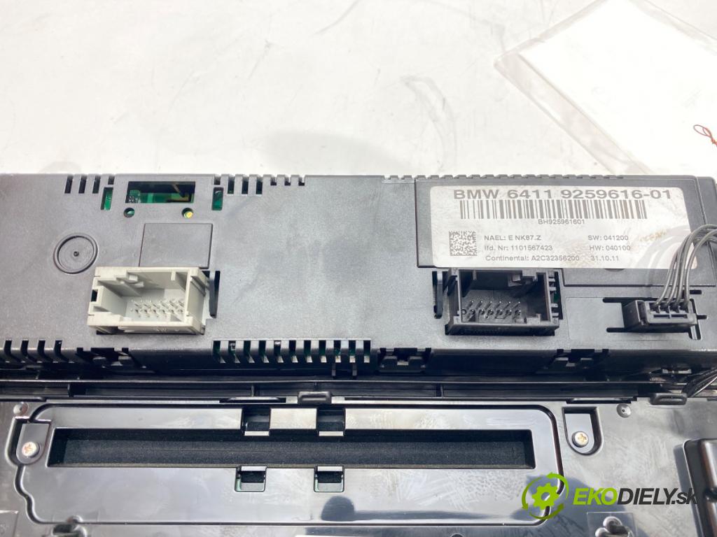 BMW X3 (F25) 2010 - 2017    xDrive 20 d 135 kW [184 KM] olej napędowy 2010 - 2014  Panel ovládania kúrenia 9259616 (Prepínače, spínače, tlačidlá a ovládače kúrenia)