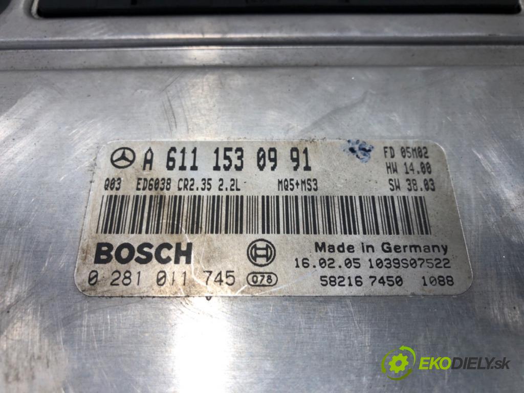 MERCEDES-BENZ SPRINTER 3-t Platforma / podwozie (B903) 1995 - 2012    313 CDI 95 kW [129 KM] olej napędowy 2000 - 2006  riadiaca jednotka Motor A6111530991 (Riadiace jednotky)