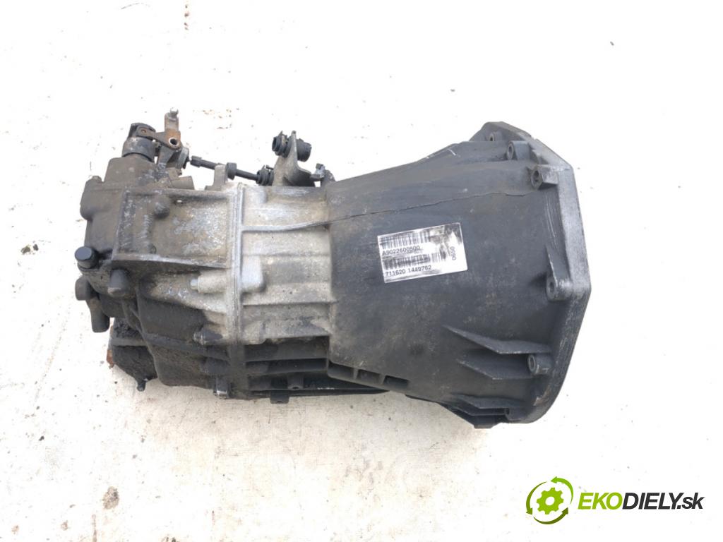 MERCEDES-BENZ SPRINTER 3-t Platforma / podwozie (B903) 1995 - 2012    313 CDI 95 kW [129 KM] olej napędowy 2000 - 2006  Prevodovka A9022600500 (Prevodovky)