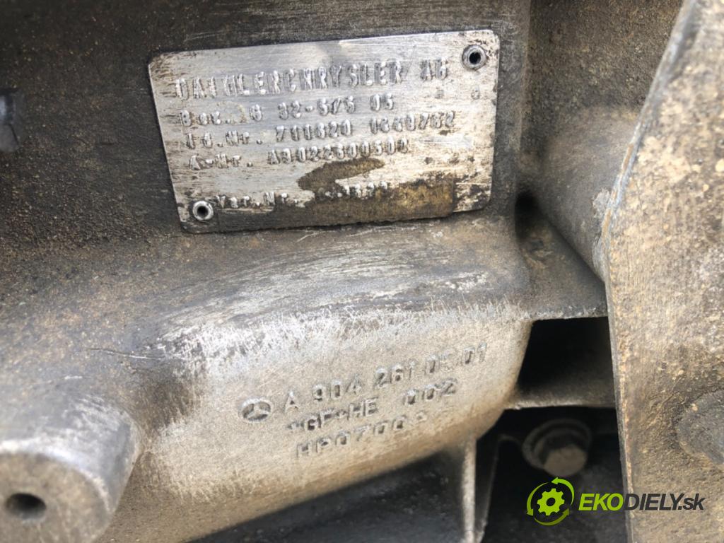 MERCEDES-BENZ SPRINTER 3-t Platforma / podwozie (B903) 1995 - 2012    313 CDI 95 kW [129 KM] olej napędowy 2000 - 2006  Prevodovka A9022600500 (Prevodovky)