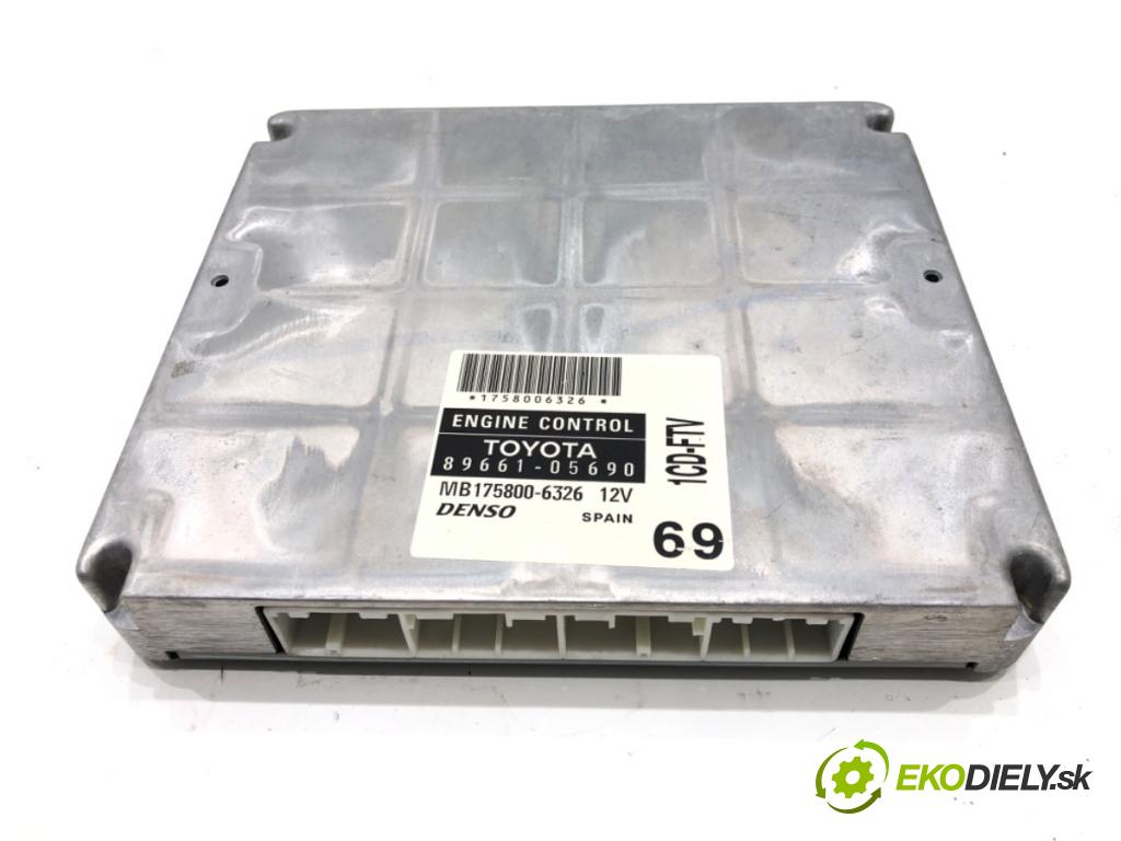 TOYOTA AVENSIS Kombi (_T25_) 2003 - 2008    2.0 D-4D (CDT250_) 85 kW [116 KM] olej napędowy 2003 - 2008  riadiaca jednotka Motor 89661-05690 (Riadiace jednotky)