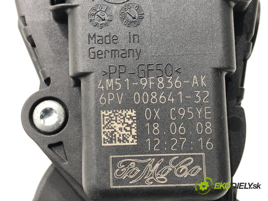 VOLVO V50 (545) 2003 - 2012    2.0 D 100 kW [136 KM] olej napędowy 2004 - 2010  Potenciometer plynu 4M51-9F836-AK (Pedále)