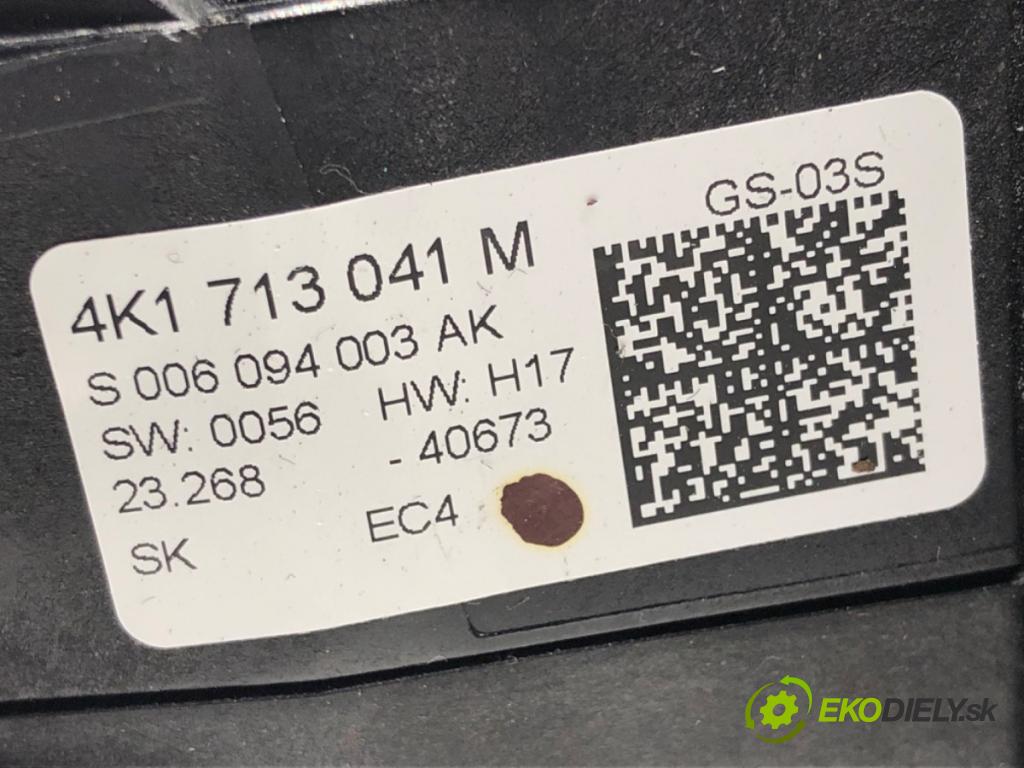 AUDI A6 C8 Avant (4A5) 2018 - 2022    40 TDI Mild Hybrid quattro 150 kW [204 KM] Hybryda silnik Diesla / elektryczny 2018 - 2022  Kulisa 4K1713041M (Rýchlostné páky / kulisy)