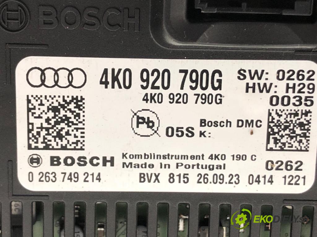 AUDI A6 C8 Avant (4A5) 2018 - 2022    40 TDI Mild Hybrid quattro 150 kW [204 KM] Hybryda silnik Diesla / elektryczny 2018 - 2022  Prístrojovka 4K0920790G (Prístrojové dosky, displeje)