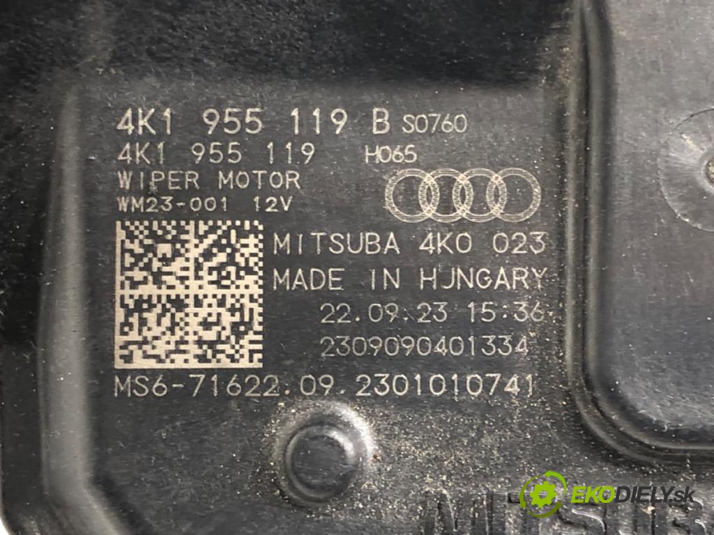 AUDI A6 C8 Avant (4A5) 2018 - 2022    40 TDI Mild Hybrid quattro 150 kW [204 KM] Hybryda silnik Diesla / elektryczny 2018 - 2022  Mechanizmus stieračov predný 4K1955023B (Motorčeky stieračov predné)