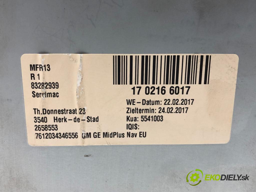 OPEL ZAFIRA TOURER C (P12) 2011 - 2022    2.0 CDTi (75) 121 kW [165 KM] olej napędowy 2011 - 2022  RADIO Navigácia 23127750 (Audio zariadenia)