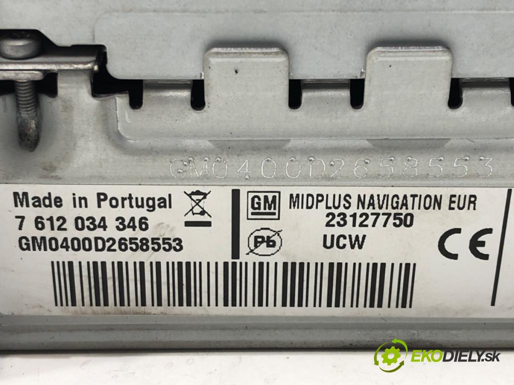 OPEL ZAFIRA TOURER C (P12) 2011 - 2022    2.0 CDTi (75) 121 kW [165 KM] olej napędowy 2011 - 2022  RADIO Navigácia 23127750 (Audio zariadenia)