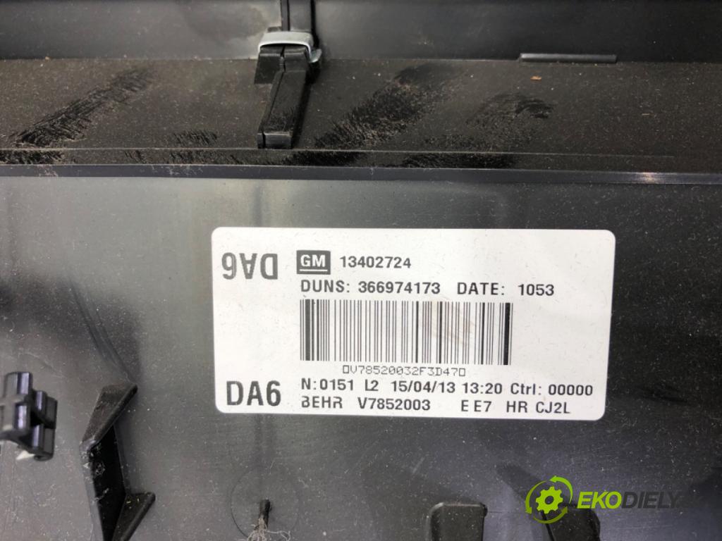 OPEL ZAFIRA TOURER C (P12) 2011 - 2022    2.0 CDTi (75) 121 kW [165 KM] olej napędowy 2011 - 2022  Výhrevné teleso, radiátor kúrenia KOMBAJN 13402724