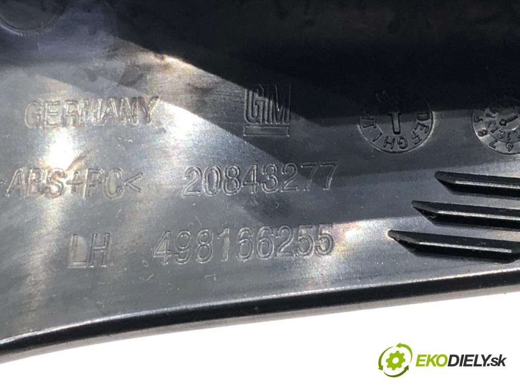 OPEL ZAFIRA TOURER C (P12) 2011 - 2022    2.0 CDTi (75) 121 kW [165 KM] olej napędowy 2011 - 2022  lišty kryt 498166255 (Lišty)