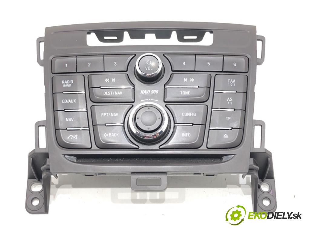 OPEL ZAFIRA TOURER C (P12) 2011 - 2022    2.0 CDTi (75) 121 kW [165 KM] olej napędowy 2011 - 2022  Panel ovládania radia 20963727 (Prepínače, spínače, tlačidlá a ovládače kúrenia)