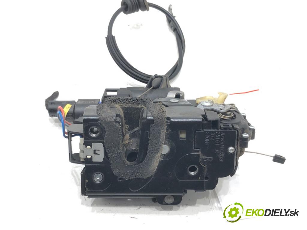 VW POLO (9N_, 9A_) 2001 - 2014    1.2 12V 51 kW [69 KM] benzyna 2007 - 2009  zámok dveře pravý přední část 3B1837016CB