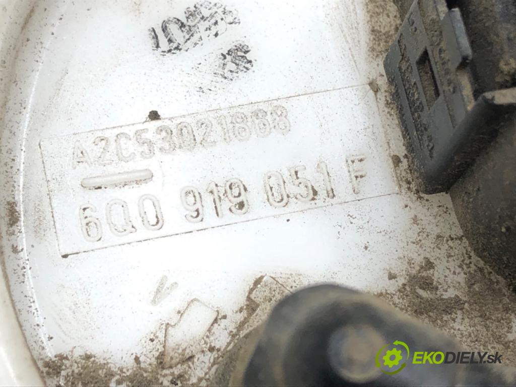 VW POLO (9N_, 9A_) 2001 - 2014    1.2 12V 51 kW [69 KM] benzyna 2007 - 2009  pumpa paliva 6Q0919051F