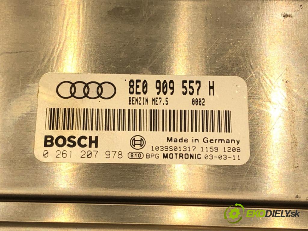 AUDI A4 B6 Avant (8E5) 2000 - 2005    2.0 96 kW [130 KM] benzyna 2001 - 2004  riadiaca jednotka Motor 8E0909557H 0261207978 (Riadiace jednotky)