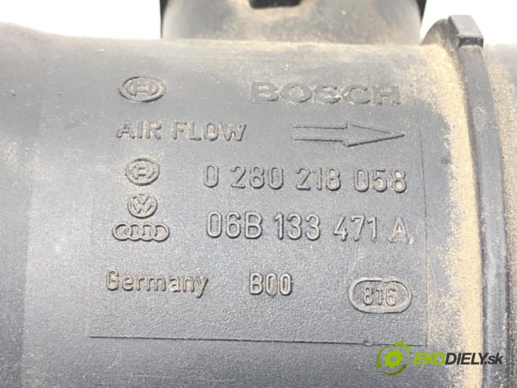 AUDI A4 B6 Avant (8E5) 2000 - 2005    2.0 96 kW [130 KM] benzyna 2001 - 2004  Váha vzduchu 0280218058 06B133471A (Váhy vzduchu)