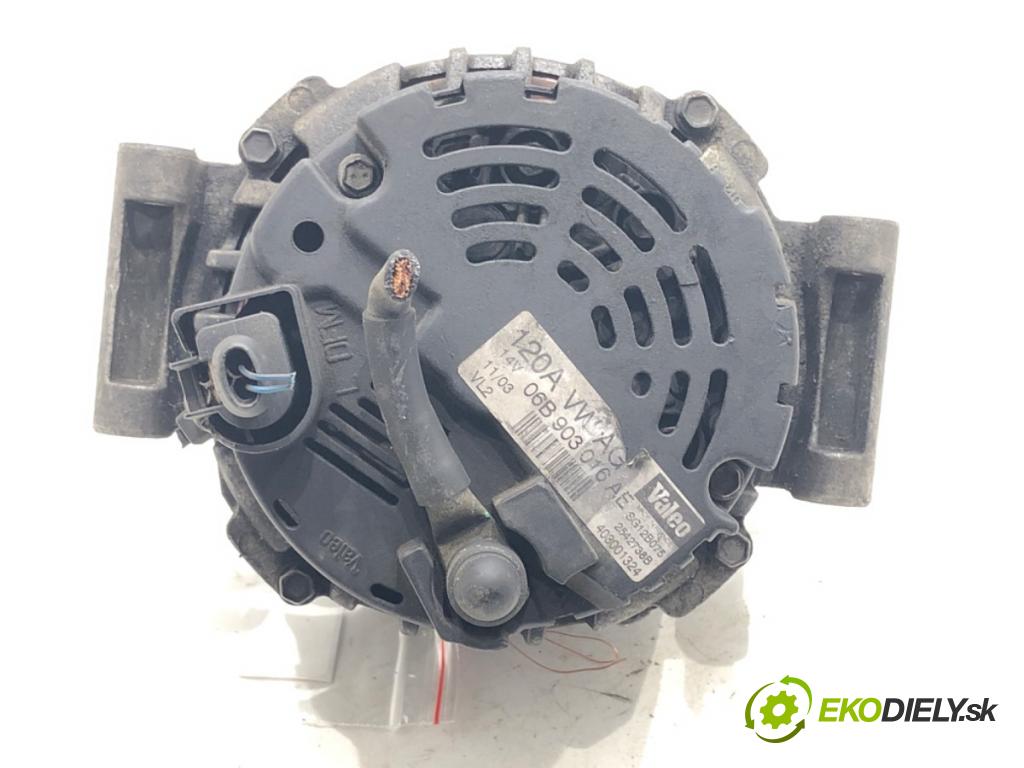 AUDI A4 B6 Avant (8E5) 2000 - 2005    2.0 96 kW [130 KM] benzyna 2001 - 2004  Alternátor 06B903016AE (Alternátory)