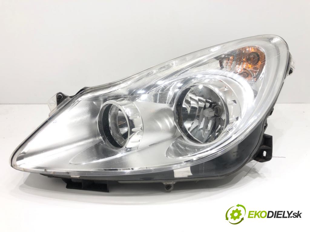 OPEL CORSA D (S07) 2006 - 2014    1.3 CDTI (L08, L68) 55 kW [75 KM] olej napędowy 2006 - 2014  světlomet levý přední část 13186381